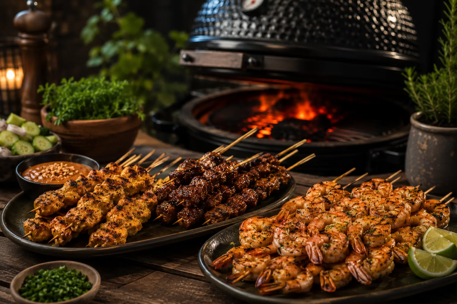 foto voor optie bbq catering vlees en vis