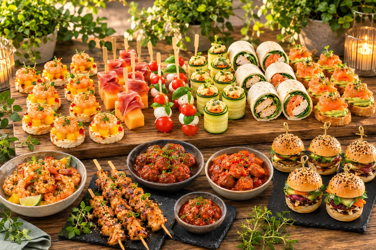 foto voor catering optie borrel hapjes buffet